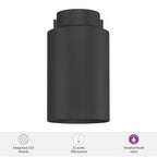 Hunter 46035 Matte Black Kennicott  Outdoor 1 Light Small Wall Light Black Image 4