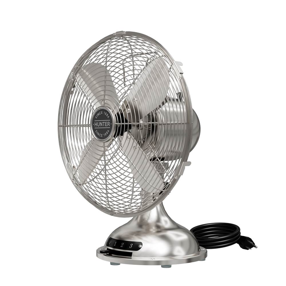 Hunter 97315 Brushed Nickel Table Top Fan Image 4