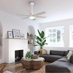 Hunter 52784 Fresh White 52 Inch Georgetown Energy Star Hunterexpress Fresh White Ceiling Fan With Led Light Kit And Handheld Remote Image 5