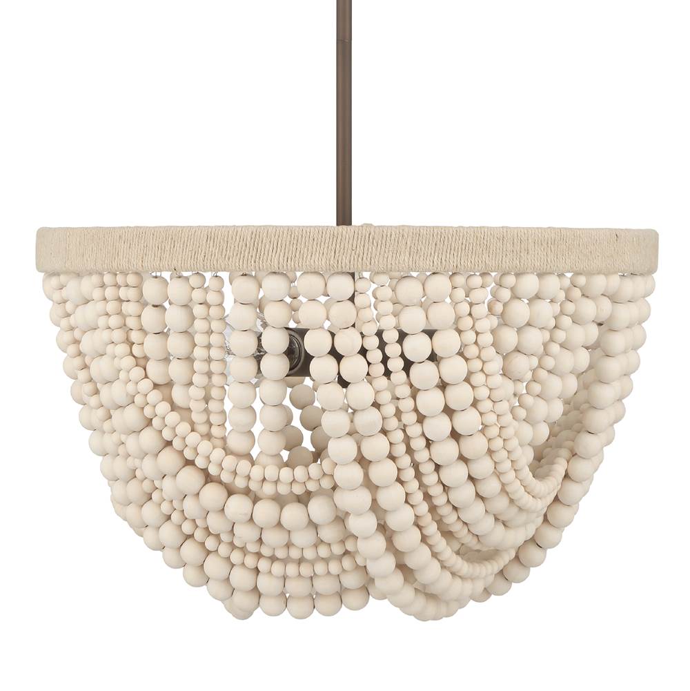 Hunter 48190 Matte Bronze Autumndale 4 Light Large Pendant Image 1