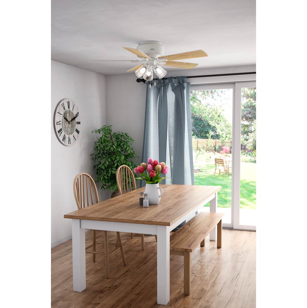 Hunter 54207 Fresh White 52'' Crestfield Lp-fresh White Image 6