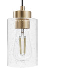 Hunter Hartland Alturas Gold With Seeded Glass 3 Light Cluster Ceiling Light Fixture