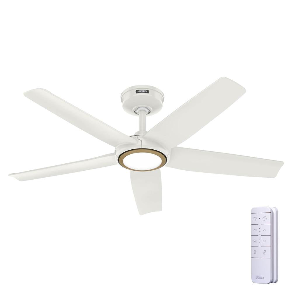 Hunter 53641 Fresh White Zentech 5 Blade Indoor/outdoor Smart Fan 44in - Fresh White Image 7
