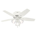 Hunter 51077 Fresh White 42'' Newsome Lp - Fresh White Image 1