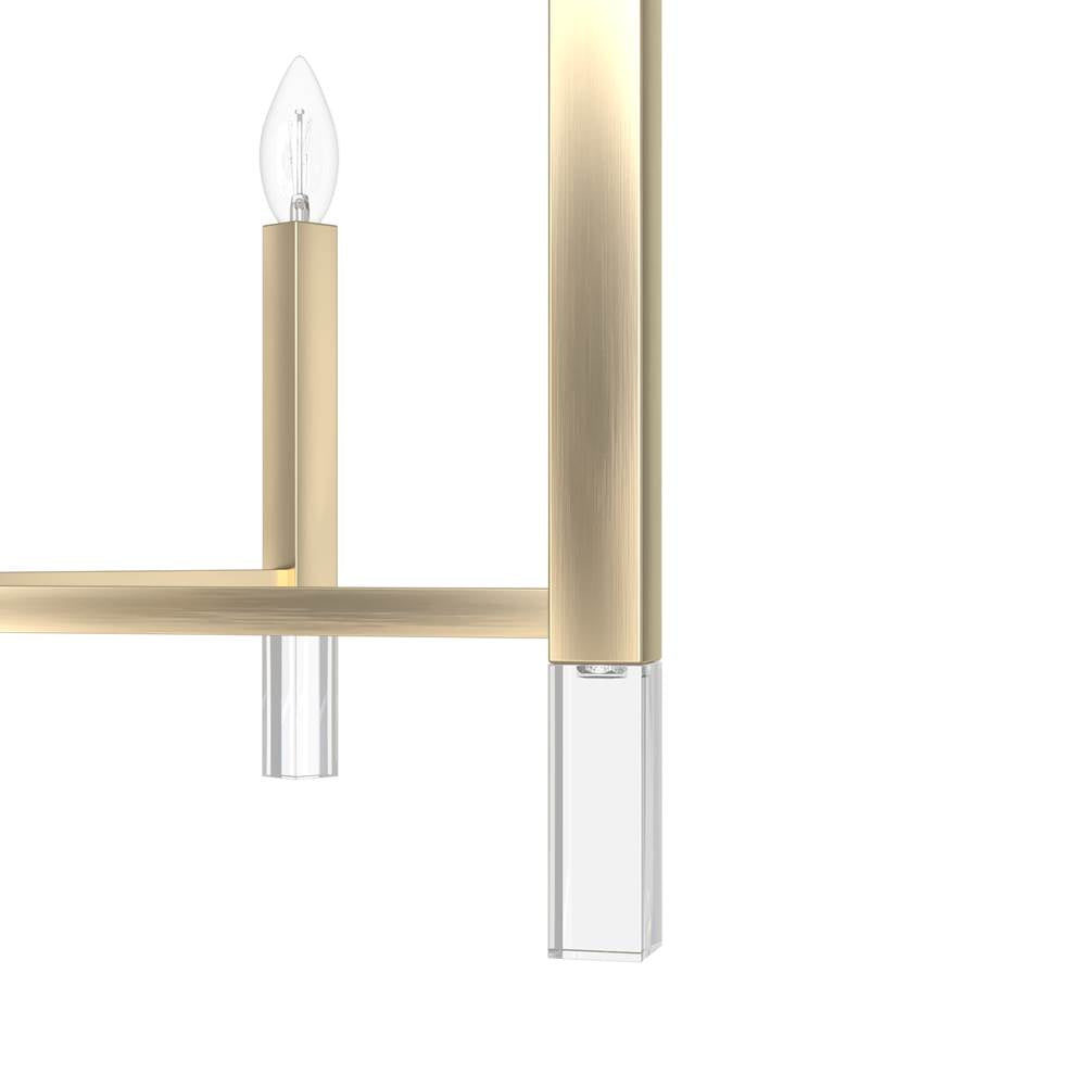 Hunter 19529 Palm Gold Hunter Sunjai Palm Gold 12 Light Chandelier Ceiling Light Fixture Image 2