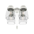 Hunter Original 4 Light Accessory Fitter And Glass, White