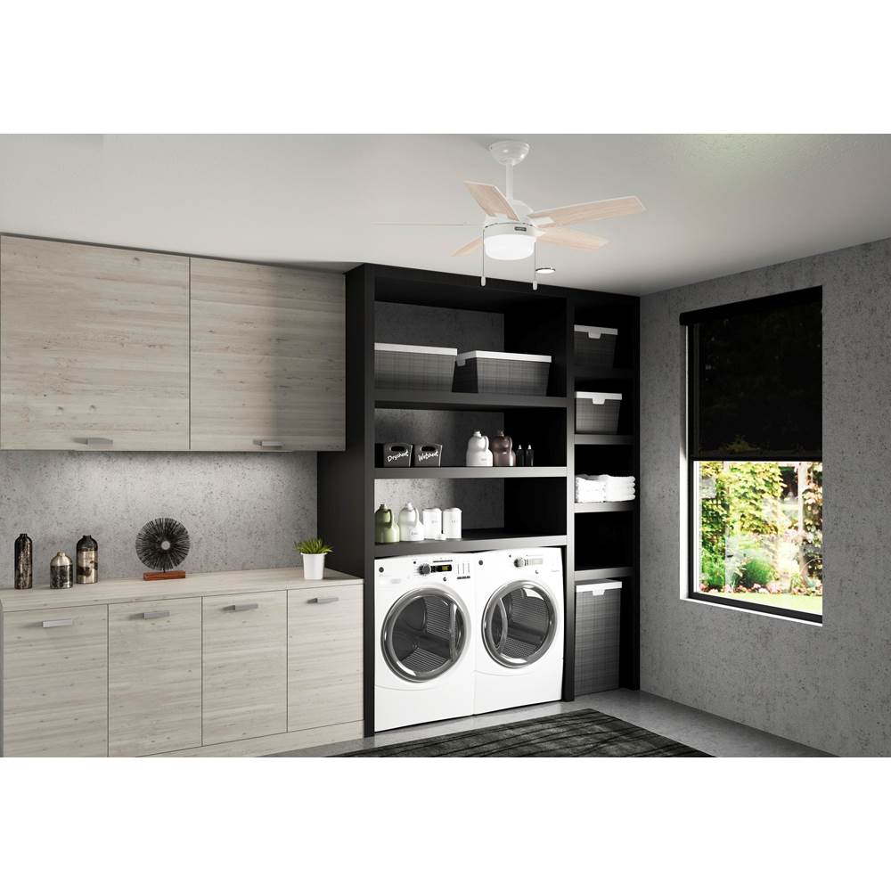 Hunter 52488 Fresh White 44 Inch Anisten Fresh White Ceiling Fan With Led Light Kit And Pull Chain Image 5