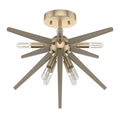 Hunter Jupiter Star Jupiter Star Semi-flush Mount Alturas Gold
