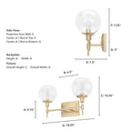 Hunter 19761 Alturas Gold Xidane 2 Light Vanity Image 2