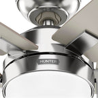 Hunter 52495 Brushed Nickel 44 Inch Anisten Brushed Nickel Image 5