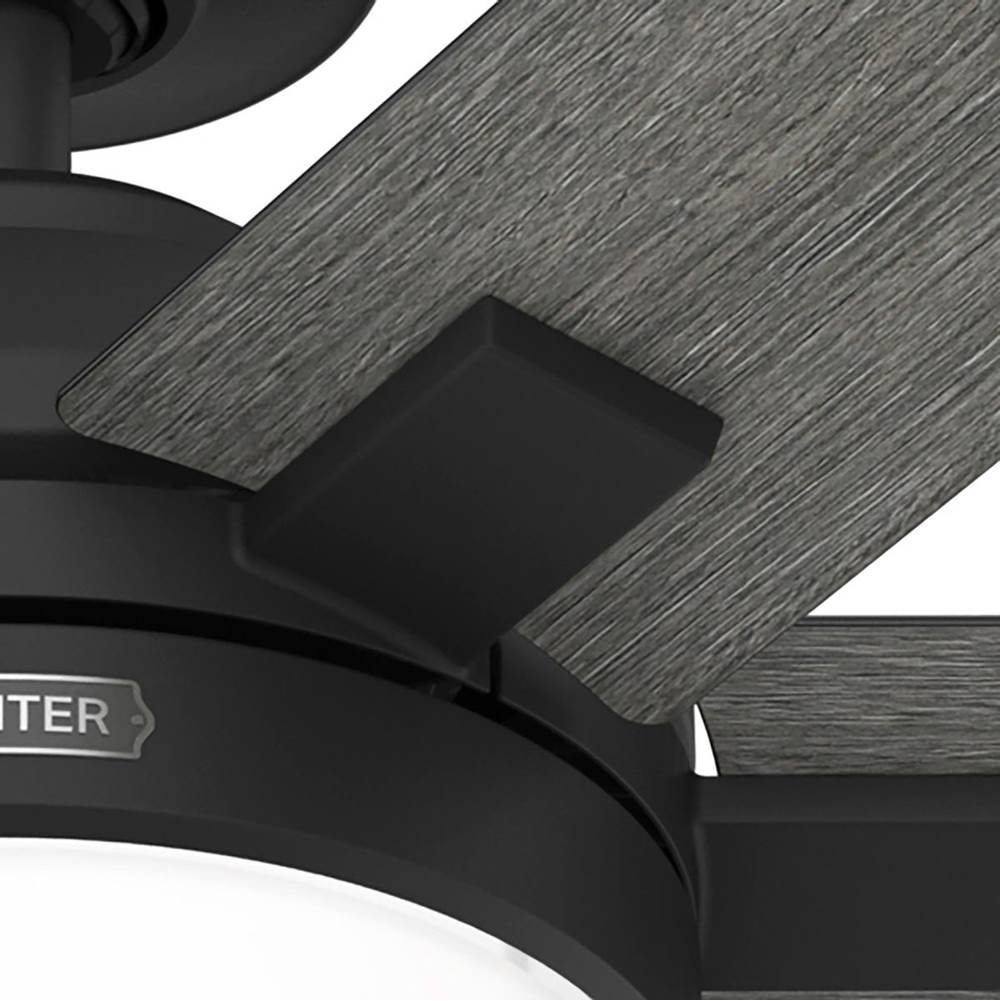 Hunter 52783 Matte Black 52 Inch Georgetown Energy Star Hunterexpress Matte Black Ceiling Fan With Led Light Kit And Handheld Remote Image 6