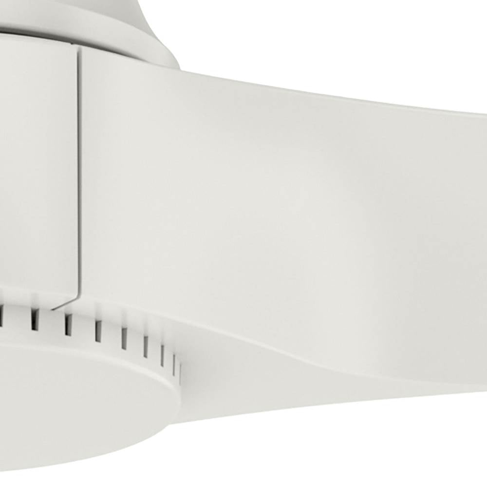 Hunter 52998 Fresh White 60 Inch Mosley Energy Star Fresh White Damp Rated Ceiling Fan And Wall Control Image 7