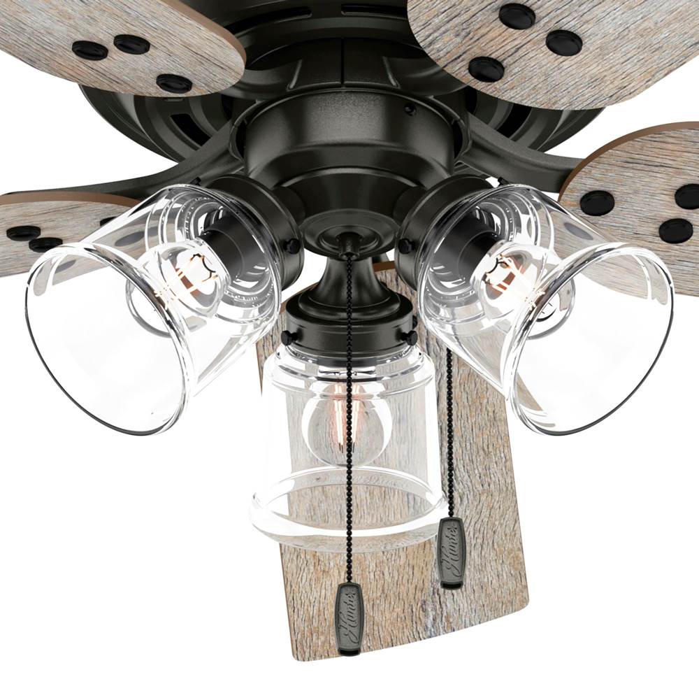 Hunter Shady Grove 52 Inch Shady Grove Noble Bronze Ceiling Fan With Led Light Kit And Pull Chain