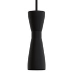 Hunter 19827 Flat Matte Black Hunter Zola Flat Matte Black 1 Light Pendant Ceiling Light Fixture Image 1
