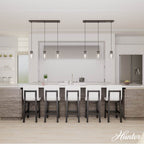 Hunter 13070 Noble Bronze Hartland Noble Bronze With Seeded Glass 3 Light Cluster Ceiling Light Fixture Image 6