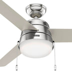 Hunter 50540 Brushed Nickel 52 Inch Aker Brushed Nickel Image 2