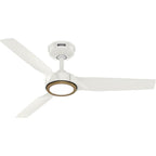 Hunter 53643 Fresh White Zentech 3 Blade Indoor/outdoor Smart Fan 44in - Fresh White Image 1