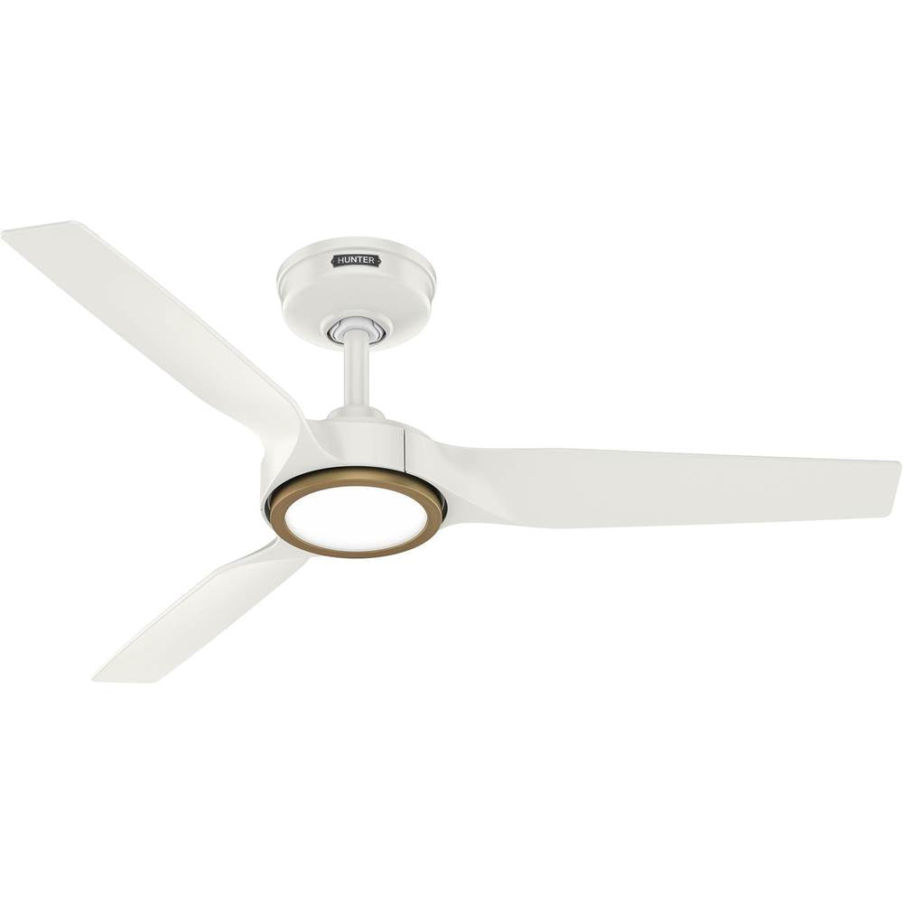 Hunter 53643 Fresh White Zentech 3 Blade Indoor/outdoor Smart Fan 44in - Fresh White Image 1