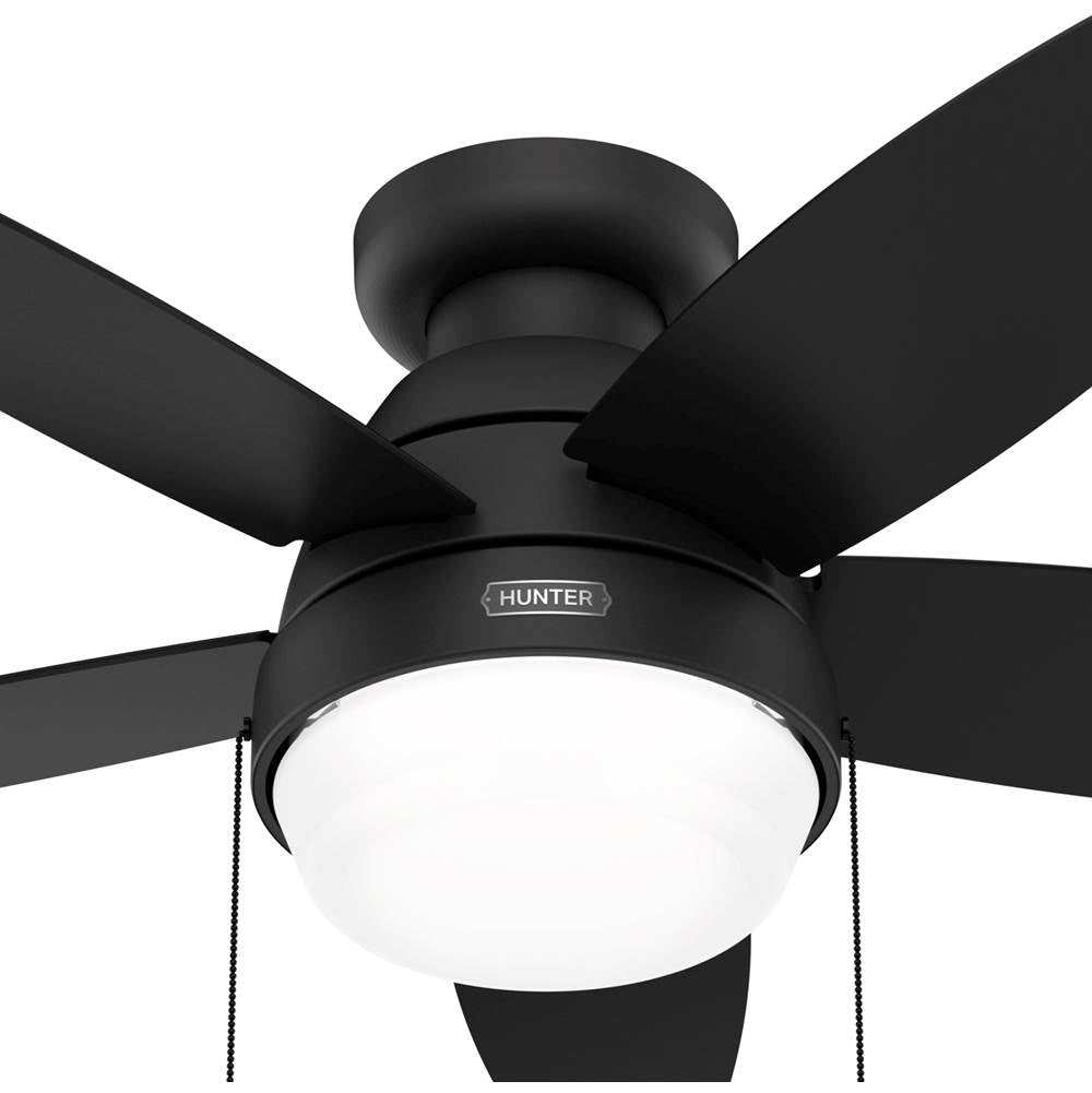 Hunter 52613 Matte Black 44in Lilliana - Flat Matte Black Image 7