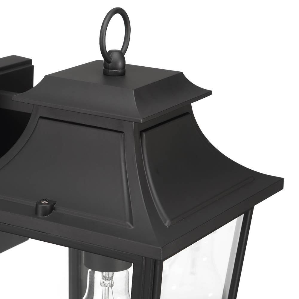 Hunter 46080 Matte Black Hunter Spring Cove Matte Black With Clear Glass 1 Light Image 4