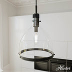 Hunter 48051 Matte Black Van Nuys Matte Black With Clear Glass 1 Light Pendant Ceiling Light Fixture Image 2