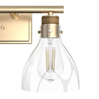 Hunter Van Nuys Van Nuys Alturas Gold With Clear Glass 3 Light Vanity Wall Light Fixture