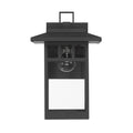Hunter 46070 Matte Black Hunter Yancy House Matte Black With Clear Glass 1 Light Image 1