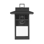 Hunter 46070 Matte Black Hunter Yancy House Matte Black With Clear Glass 1 Light Image 1