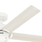 Hunter 52851 Fresh White 52 Inch Erling Energy Star Fresh White Ceiling Fan With Led Light Kit And Handheld Remote Image 2