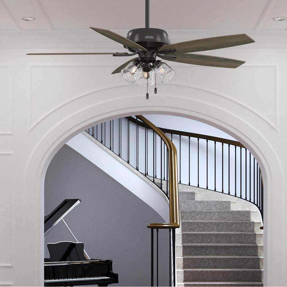 Hunter 52349 Noble Bronze 60 Inch Dondra Noble Bronze Ceiling Fan With Led Light Kit And Pull Chain Image 3