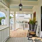 Hunter Spring Cove Hunter Spring Cove Matte Black With Clear Glass 3 Light