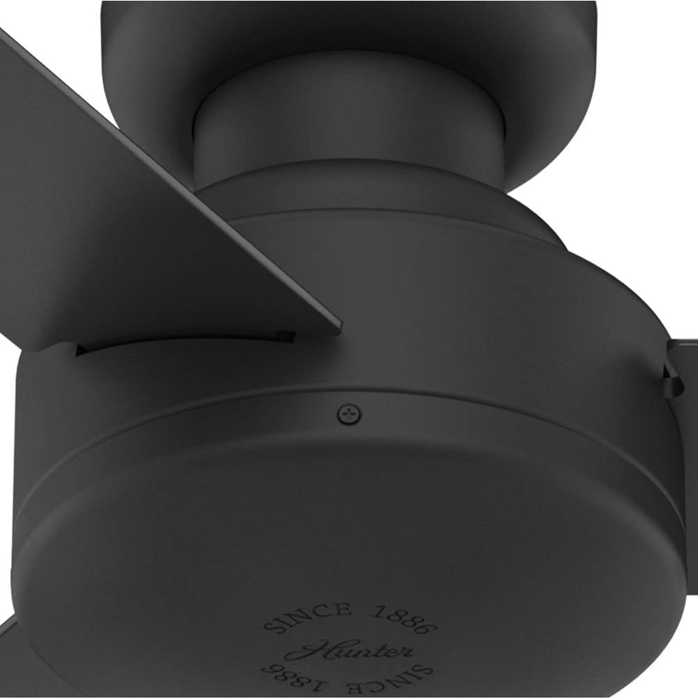 Hunter 52407 Matte Black 52in Presto Lp -flat Matte Black Image 8