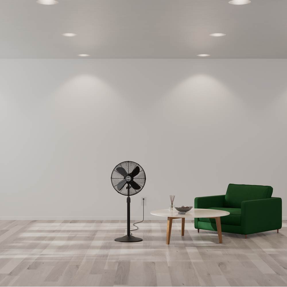 Hunter 97316 Matte Black Standing Fan Image 3