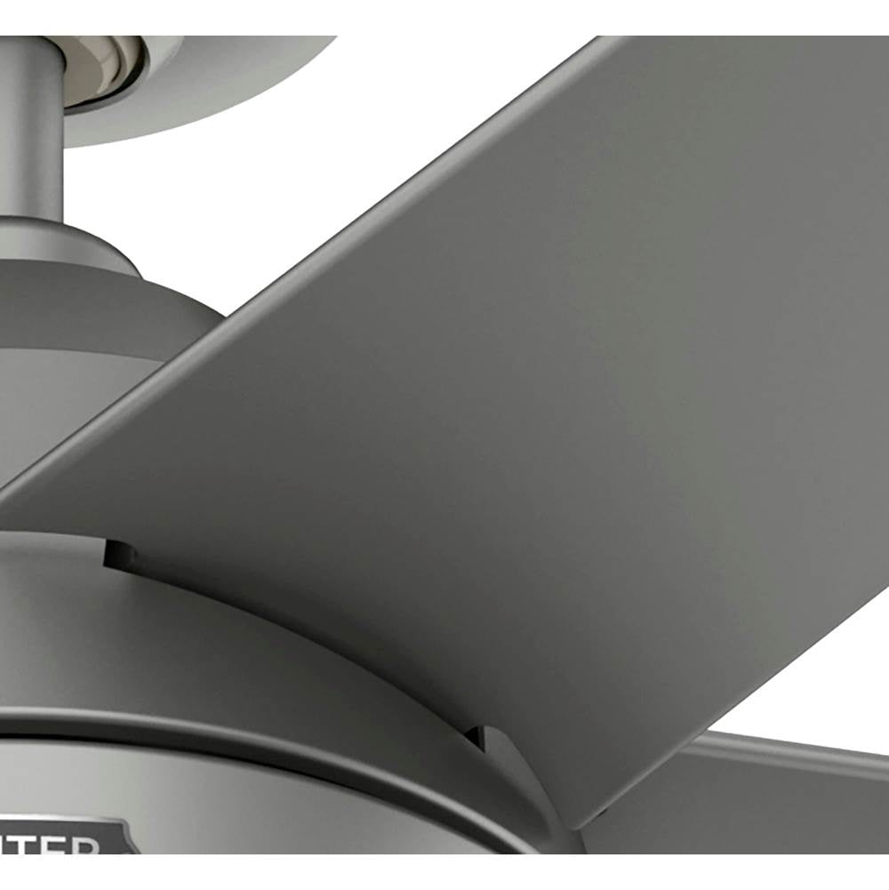 Hunter 52612 Matte Silver Hunter 52 Inch Skyflow Matte Silver Weathermax Indoor / Outdoor Ceiling Fan With Led Light Kit And Wall Control Image 8