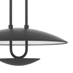 Hunter 48165 Matte Black Sunset Ridge 1 Light Large Pendant Black Image 2