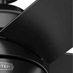 Hunter 52491 Matte Black 52 Inch Bardot Matte Black Ceiling Fan With Led Light Kit And Pull Chain Image 8