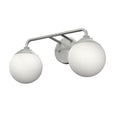 Hunter Hepburn 2 Light Vanity Brushed Nickel