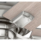 Hunter 51789 Brushed Nickel 44 Inch Crystal Peak Brushed Nickel Ceiling Fan With Led Light Kit And Pull Chain Image 7