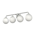 Hunter Hepburn 4 Light Vanity Brushed Nickel