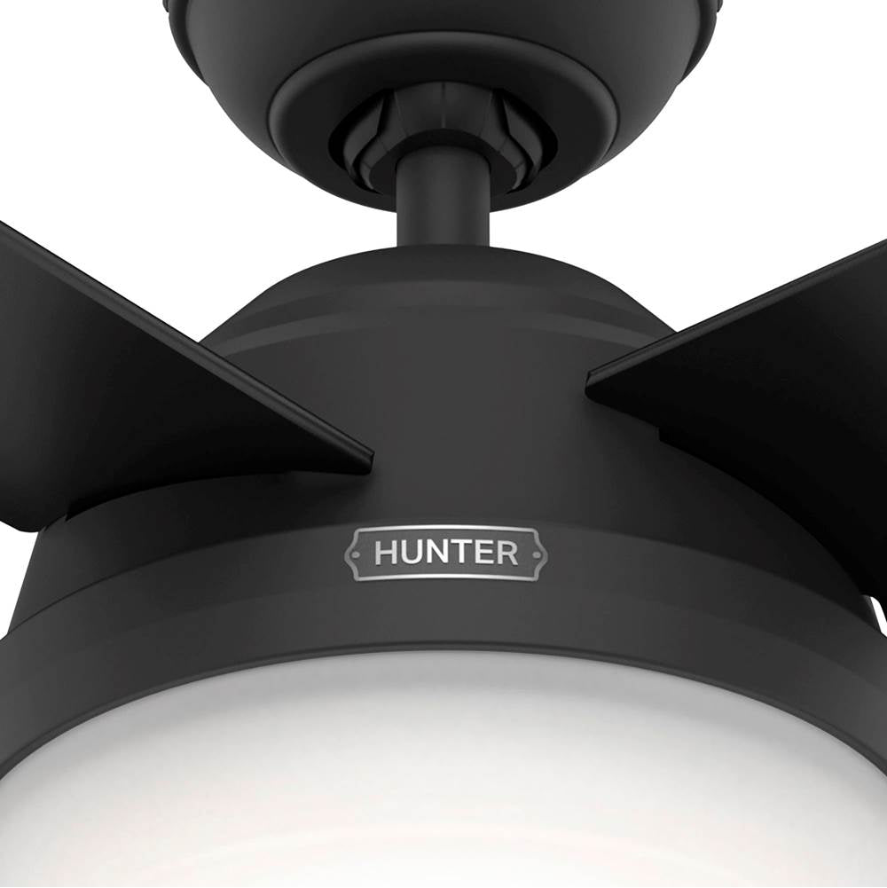 Hunter 52388 Matte Black 52 Inch Dempsey Matte Black Ceiling Fan With Led Light Kit And Handheld Remote Image 6