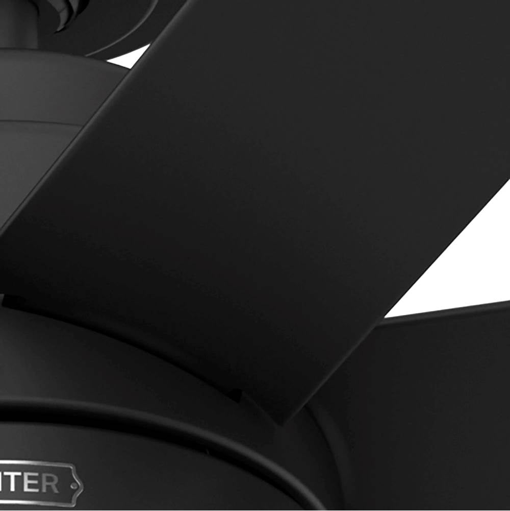 Hunter 51535 Matte Black 52 Inch Brazos Matte Black Damp Rated Ceiling Fan With Led Light Kit And Handheld Remote Image 6