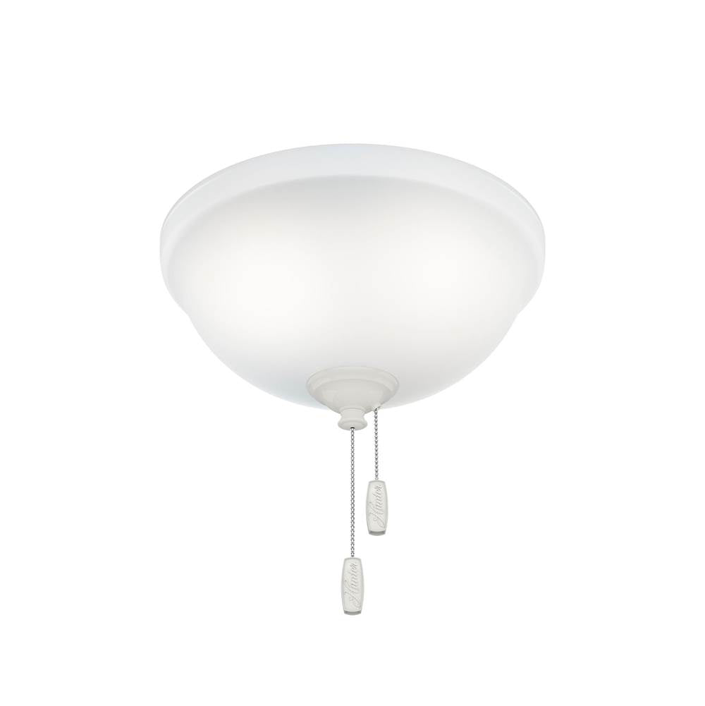 Hunter 99064 White Integrated Led 3 Light Ceiling Fan Bowl Image 1