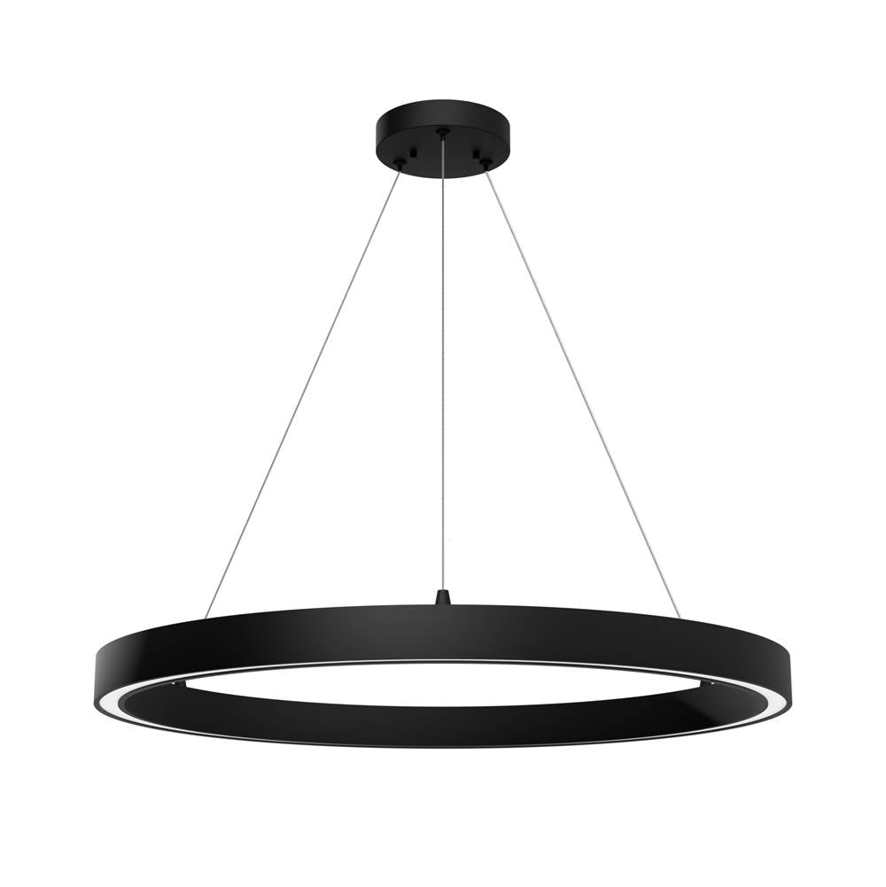 Hunter 13120 Matte Black Canoga Matte Black 1 Light Large Chandelier Ceiling Light Fixture Image 1