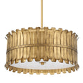 Hunter 48259 Brushed Luxe Gold Valdaz 3 Light Large Pendant Gold Image 1