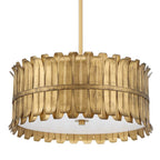 Hunter 48259 Brushed Luxe Gold Valdaz 3 Light Large Pendant Gold Image 1