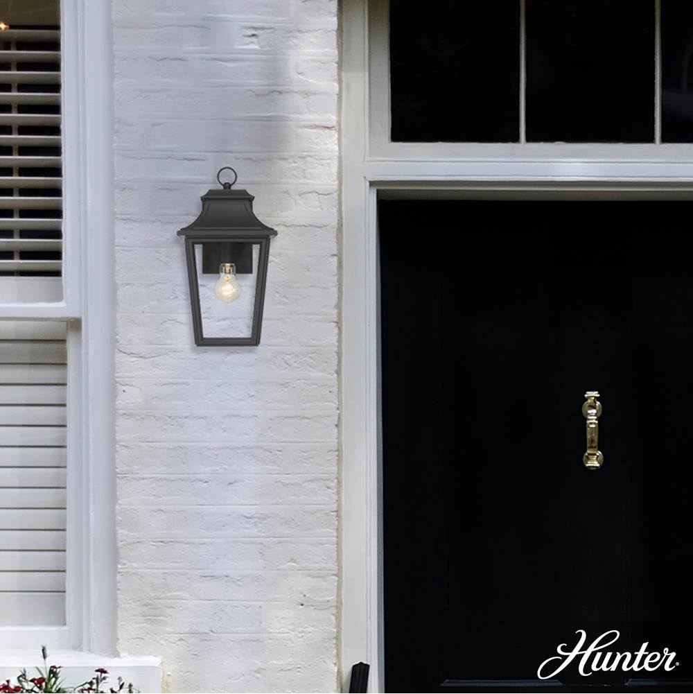 Hunter 46080 Matte Black Hunter Spring Cove Matte Black With Clear Glass 1 Light Image 8