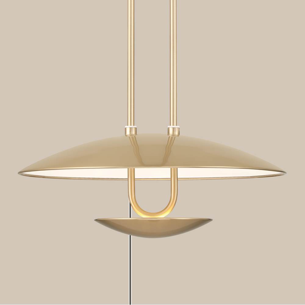 Hunter 48166 Luxe Gold Sunset Ridge 1 Light Large Pendant Gold Image 5