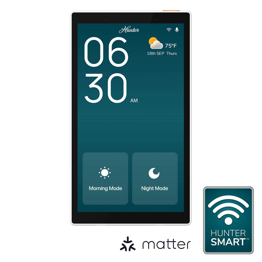 Hunter 99982 Fresh White Huntersmart Smart Wall Panel Image 1