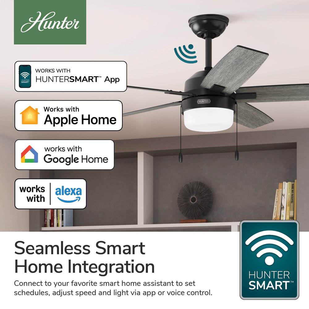 Hunter 99981 Fresh White Huntersmart Smart Fan Upgrade Kit With Remote Control Image 4