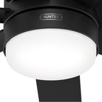 Hunter 51535 Matte Black 52 Inch Brazos Matte Black Damp Rated Ceiling Fan With Led Light Kit And Handheld Remote Image 7